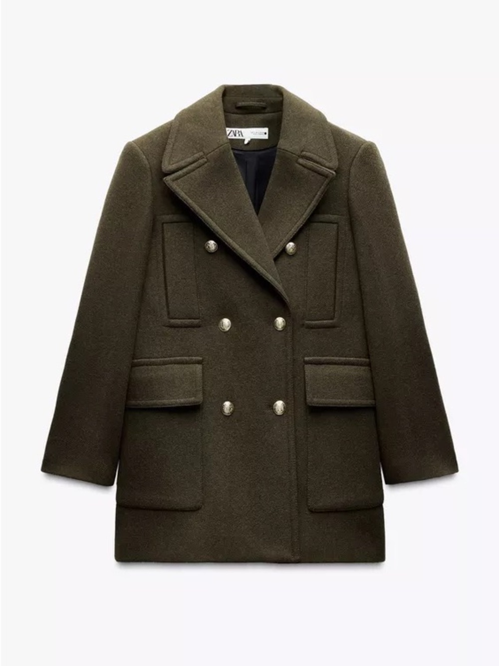 Zara WOOL BLEND COAT ZW COLLECTION